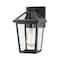 Z-Lite Talbot 1 Light Outdoor Wall Sconce, Black & Clear Beveled 579S-BK - alternate 1